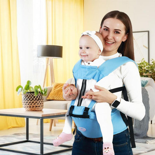 Maman randonnée porte-bébé bleu salon