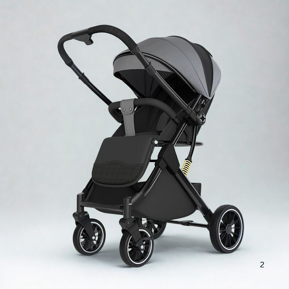  Poussette 4 saisons avec accessoires – capote protection soleil et pluie