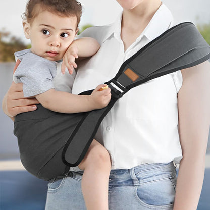 Randonnée porte-bébé bandoulière ergonomique gris fonce maman bébé