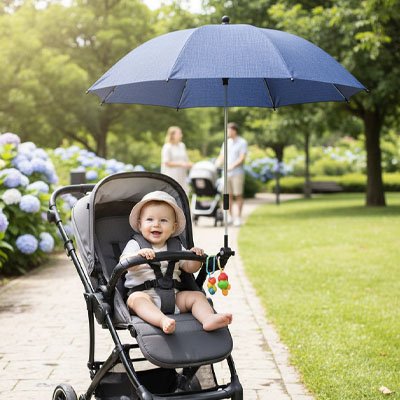 Ombrelle pour poussette – mécanisme d'ajustement