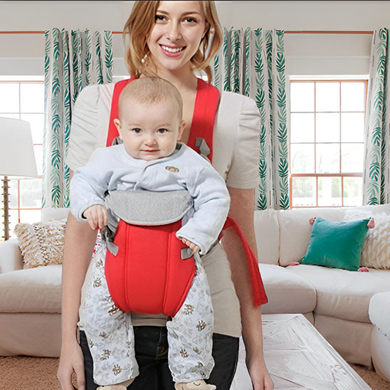 Porte-bébé avant rouge maman bébé