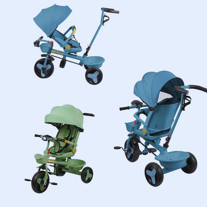 Poussette évolutive avec différentes positions d'assise