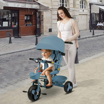 Poussette tricycle évolutive à partir de 10 mois, vue d'ensemble du produit.