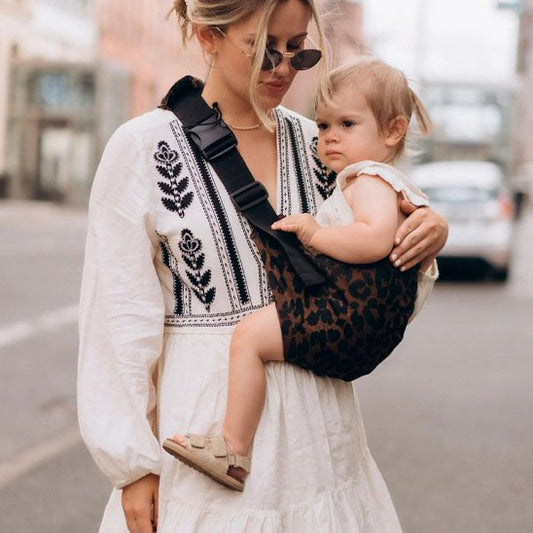 Portage bebe echarpe | Motif Léopard Premium ™